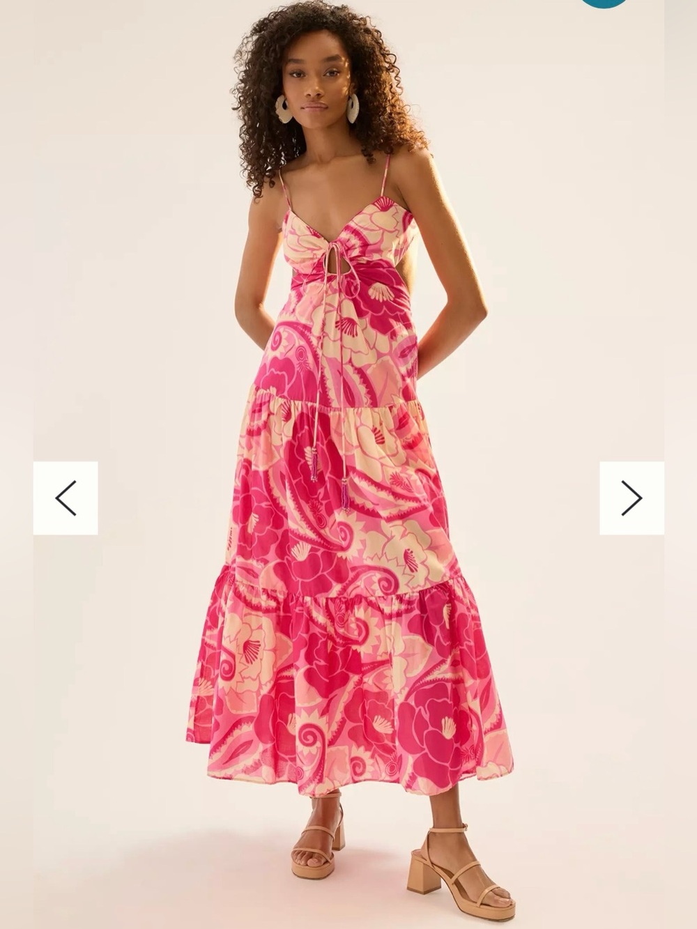 Farm Rio Cutout Halter Dress